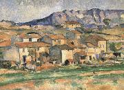 Paul Cezanne near the village garden oil painting on canvas
